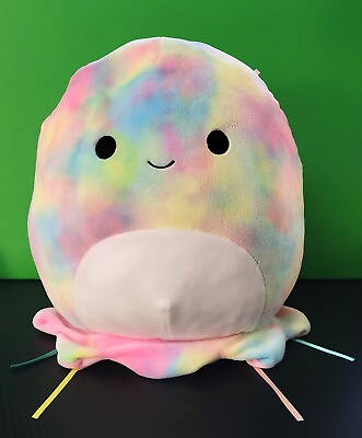 #ad Squishmallow Janet the Tie Dyed Jellyfish 12 inch Stuffed Animal Plush Sea Life