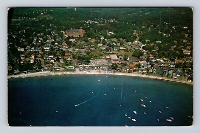 #ad Swampscott MA Massachusetts Aerial Of Town Area Antique Vintage Postcard