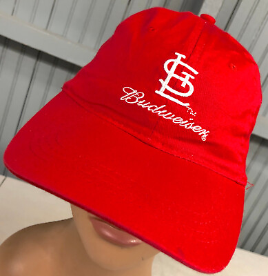 #ad St. Louis Cardinals Budweiser Busch Promo MLB Baseball Cap Hat Adjustable