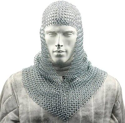 #ad Medeival Warrior Replicas Medieval Chainmail Coif Armor