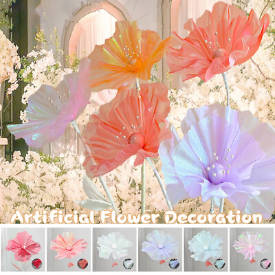 #ad Large Artificial Realistic Silk Flower Party Decor Floor Display Fake Flowers