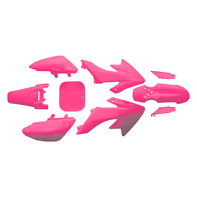 #ad Pink Plastics Kit Honda CRF50 XR50 XR CRF 50 Pit Bike ABS 9 Piece Complete Set
