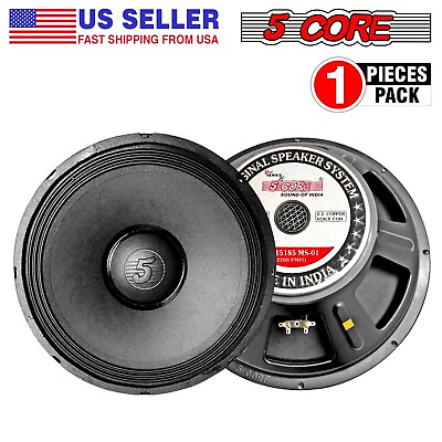 #ad 5Core 15quot; inch Subwoofer Replacement Loud Speaker 2200 W Sub Woofer DJ PA Audio