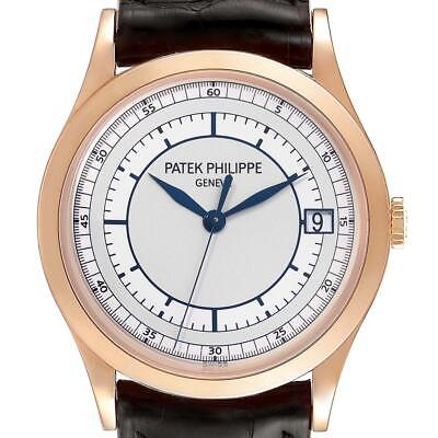 #ad Patek Philippe Calatrava 18k Rose Gold Automatic Mens Watch 5296
