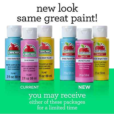 #ad Apple Barrel Acrylic Paint Craft 2 oz Matte Pick Any Color.