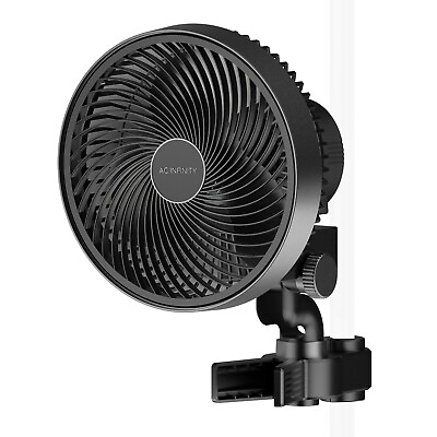 #ad CLOUDRAY S6 Gen 2 Grow Tent Clip Fan 6” Weatherproof IP 44 Auto Oscillation