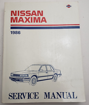 #ad 1986 Nissan Maxima Factory Service Manual Nissan Motor Co Model U11 Series