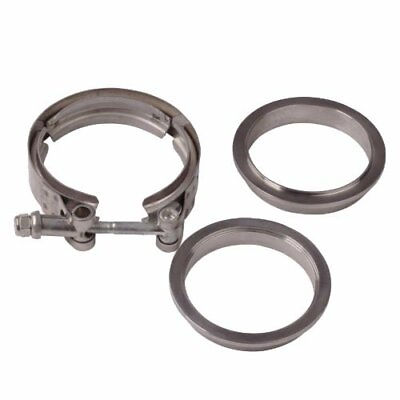 #ad 1PCS 2.5#x27;#x27; Inch Mild Steel V Band Clamp Flange Kit Male Female Turbo Exhaust
