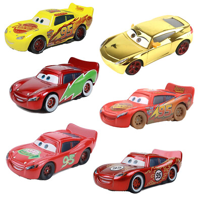 #ad Diecast Disney Pixar Cars Model Car Movie New McQueen Cruz McQueen Series 1:55