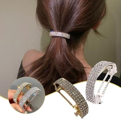 #ad 1x Rhinestone Hair Claw Clip Ponytail Hairpin Styling Accessories For Women L