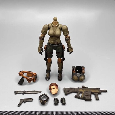 #ad 1 18 Scale Head Sculpt Weapon Machine Parts 3.75quot; Acid Rain Figure Toy Accessory
