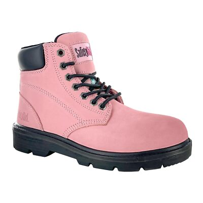#ad Safety Girl Women#x27;s Somerset Pink 6quot; Waterproof EH PR Steel Toe Boots 15501 PN