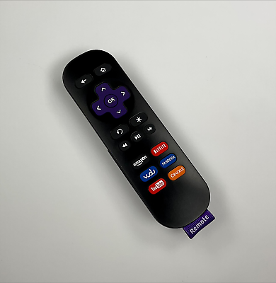 #ad Remote Control for Roku with YouTube Netflix Crackle Vudu Keys w o Volume
