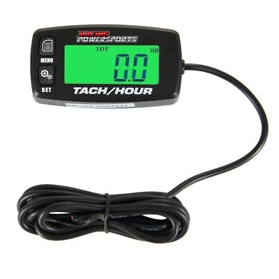 #ad RacingPowerSports Backlit Digital Tach Tachometer Hour Meter ATV Boat Bike UTV