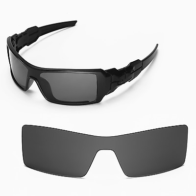 #ad New Walleva Black Lenses For Oakley Oil Rig Sunglasses