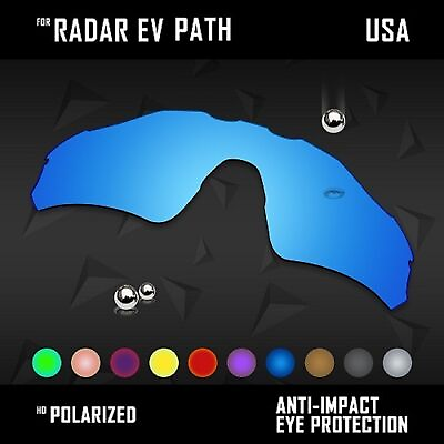 #ad Anti Scratch Polarized Replacement Lenses for Oakley Radar EV Path OO9208 Option