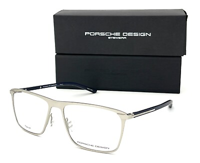 #ad PORSCHE DESIGN P8285 Silver Demo Lens 56mm Eyeglasses $89.95