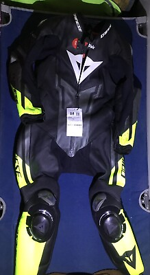 #ad DAINESE MISANO 3 PERFORATED D AIR ONE PIECE LEATHER SUIT Size 52