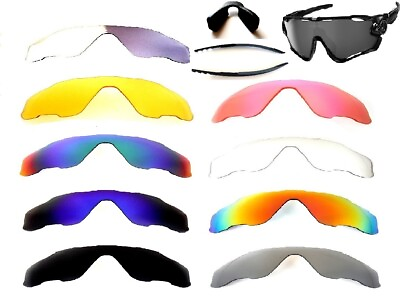 #ad Galaxy Replacement Lenses For Oakley Jawbreaker Multi Color Polarized 100% UVAB