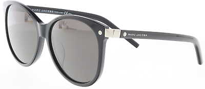 #ad Marc Jacobs MARC82FS 807 NR Black Round Sunglasses