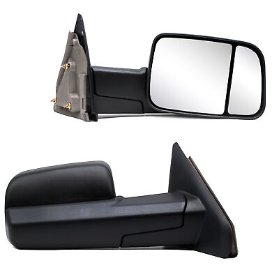 #ad Manual Flip Side Tow Mirrors for 02 08 Dodge Ram 1500 03 09 2500 3500 LeftRight