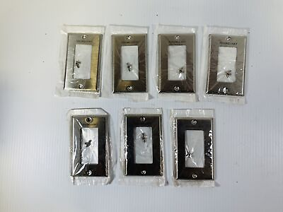 #ad Lot of 7 Ceiling Switch Stainless Cover
