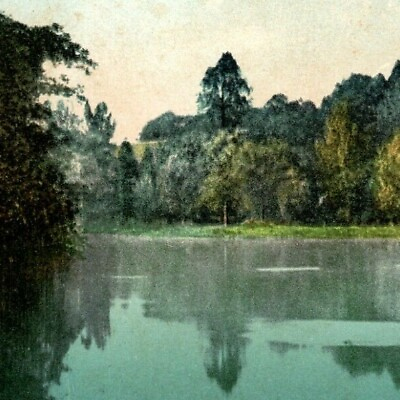 #ad Lake Goodnow Park Mt Holyoke College South Hadley MA Pre 1908 Postcard 5590