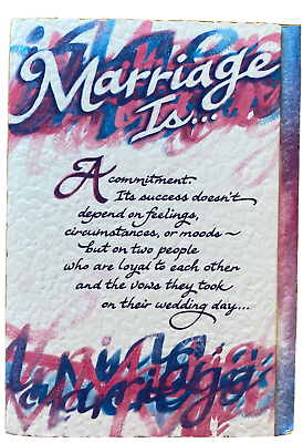 #ad Marriage is a commitment loyal 2 each other vows they take on there wedding day