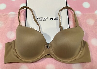 #ad Victoria#x27;s Secret Body By Victoria BBV Lined Demi Beige 34C $12.79