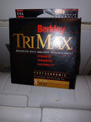 #ad Berkley TriMax Photochromic Fishing Line 6 Lb 330 Yd Fluorescent Hi Low