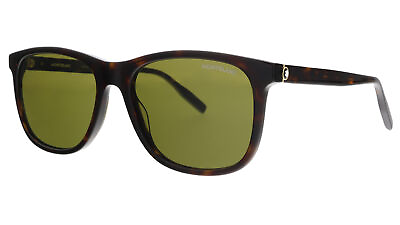 #ad Montblanc MB0013S 003 Havana Rectangle Sunglasses