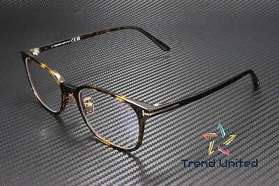 #ad Tom Ford FT5852 D B 052 Plastic Dark Havana 54 mm Men#x27;s Eyeglasses