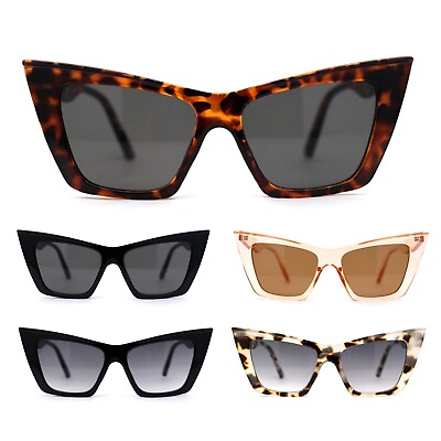 #ad Womens Gothic Square Cat Eye Retro Fashion Sunglasses