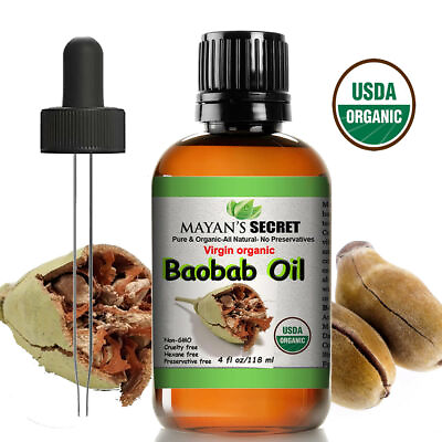 #ad USDA Certified Organic Baobab Seed Essential Oil 100% Pure FREE SHIPPING