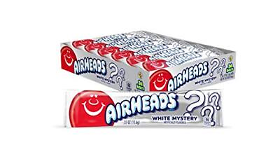 #ad Airheads Candy White Mystery Flavor Individually Wrapped Full Size Bars