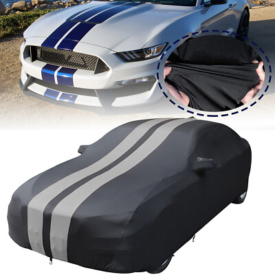#ad Car Cover Indoor Stain Stretch Custom For Ford Mustang Shelby GT350 GT350R GT350