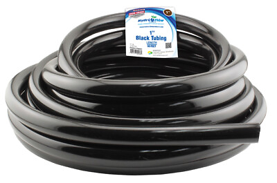 #ad Hydro Flow Vinyl Tubing Black 1 in ID 1.25 in OD 50 ft Roll