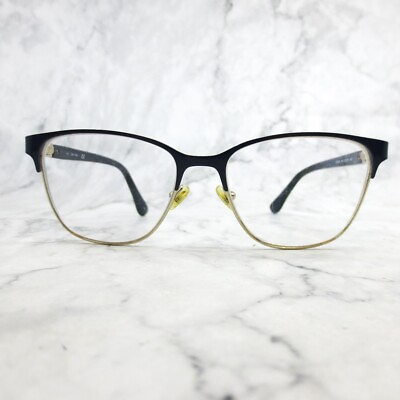 #ad Calvin Klein CK5429 414 Eyeglasses Black Gold Cat Eye Full Rim Frames 53 16 140
