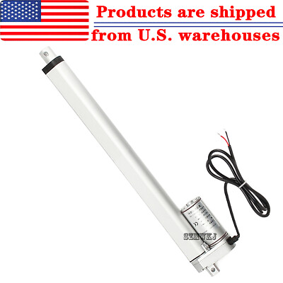 #ad 1500N Heavy Duty 300mm 12quot; Stroke Linear Actuator 330lbs Pound Lift 12V Motor IG