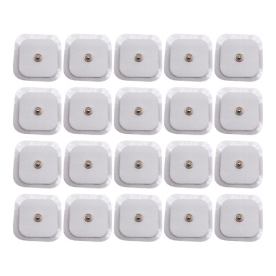 #ad Snap Electrode Pads 2x2#x27;#x27; Replacement fit TENS Unit Pulse Massager Self Adhesive
