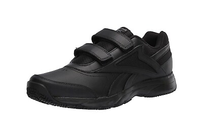 #ad REEBOK Work N Cushion 4.0 KC 2 Straps Black Duty Proof Oil Slip Resistant Shoes