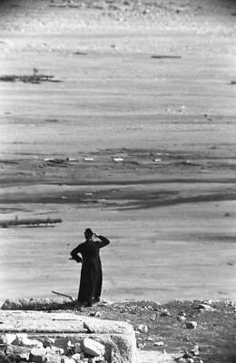 #ad Lone Priest Surveys The Ruined Piave Valley Longarone Near T 1963 Venice photo
