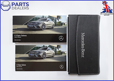 #ad GENUINE MERCEDES BENZ C CLASS SALOON W205 2018 2021 OWNERS MANUAL HANDBOOK PACK.