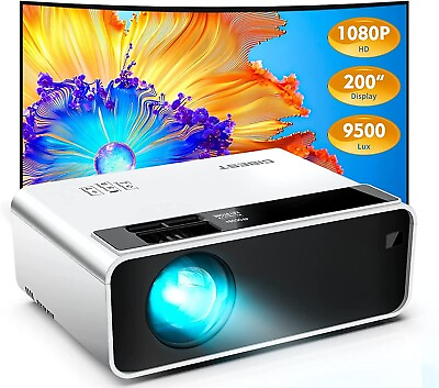 #ad Mini Outdoor Projector 1080P Full HD Upgraded 9500L 2023 Portable Projector 200quot;