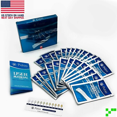 #ad 🦷56 Teeth Whitening Strips 28 Day Non Sensitive Non Slip Professional Tooth PVP $10.75
