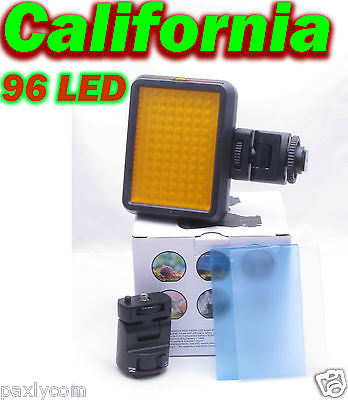 #ad 96 LED Video Light Camera DV Camcorder Portable Canon Nikon Pentax Sony 1 4quot;