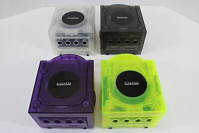 #ad Nintendo GameCube Clear Console PICOBOOT DOL 001 SD2SP2 128GB Memory White LED