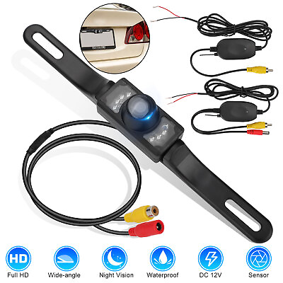 #ad 170° CMOS Car Rear View Backup Camera Reverse HD Night Vision Waterproof Cam Kit