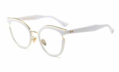 #ad Women Cat Eye Glasses Frames Optical Fashion Metal Frame Prescription Eyewear