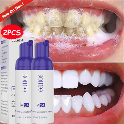 #ad 2PK Colour Corrector Purple Teeth Whitening Tooth Stain Removal $8.99